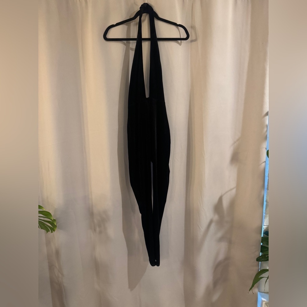 Women’s Bozzolo Black Halter Jumpsuit
